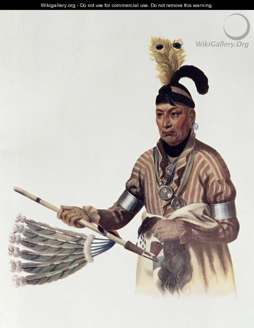 Naw Kaw or Wood a Winnebago Chief - (after) King, Charles Bird