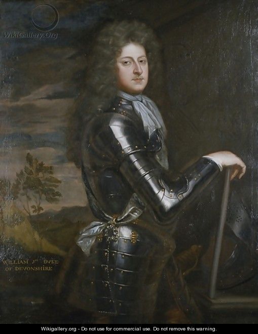 Portrait of William Cavendish 1st Duke of Devonshire 2 - Sir Godfrey Kneller