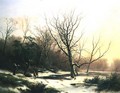 Winter Sunset - P.L.F. Kluyver