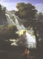 A View of the Falls of Terni with Classical Figures in the Foreground - George Knapton