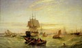 Entering Portsmouth Harbour - William Adolphus Knell