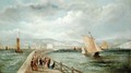 Dover from the Admiralty Pier - William Adolphus Knell