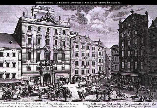 View of Stock im Eisen Platz Vienna - (after) Kleiner, Salomon