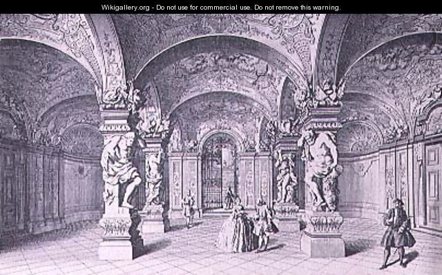 The Hall Sala Terrena of the Upper Belvedere in Vienna - (after) Kleiner, Salomon