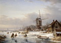 A Winter Landscape - Laurens Johannes Kleijn