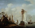 Yachts and other Boats at Anchor in an Estuary - David Kleyne
