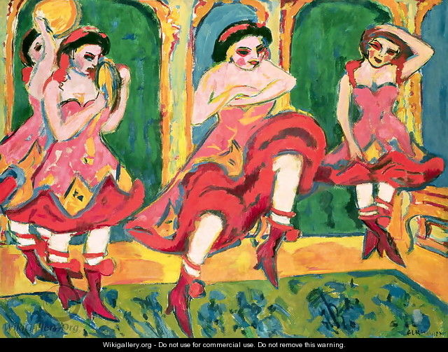 Czardas Dancers - Ernst Ludwig Kirchner