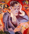 Portrait of the Poet Frank - Ernst Ludwig Kirchner