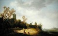 Landscape with Church and Windmill - Wouter Knyff