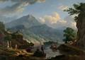 Landscape with a Tourist at Loch Katrine - John Knox