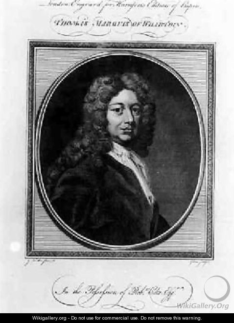 Portrait of Thomas Wharton - (after) Kneller, Sir Godfrey