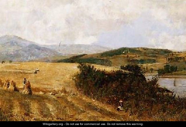 Harvest Time on the Conway River - John William Buxton Knight