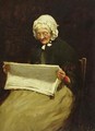 Old Woman Reading a Newspaper - Paul Knight