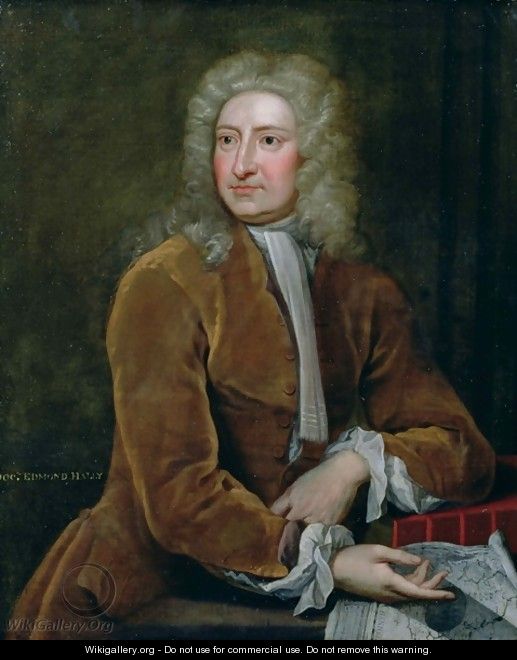 Portrait of Edmond Halley 1656-1742 - (after) Kneller, Sir Godfrey