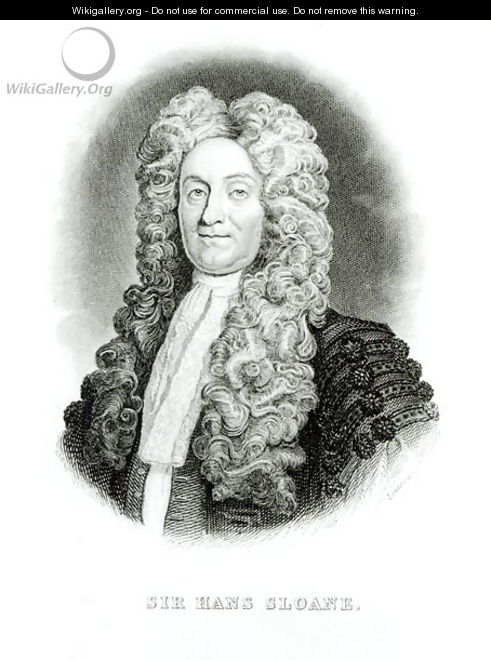 Sir Hans Sloane 1660-1753 - (after) Kneller, Sir Godfrey