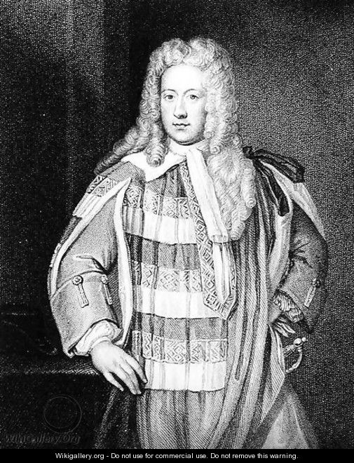 Portrait of Henry St John 1678-1751 1st Viscount Bolingroke - (after) Kneller, Sir Godfrey