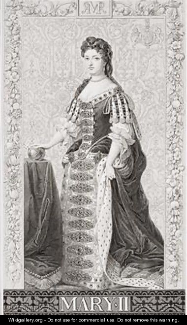 Queen Mary II 1662-94 - (after) Kneller, Sir Godfrey