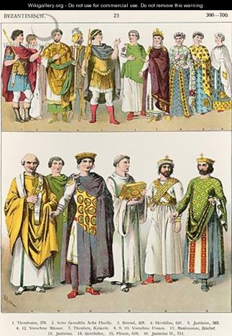 Dress at the Byzantine Court - Albert Kretschmer