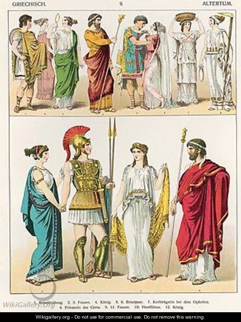 Greek Dress - Albert Kretschmer - WikiGallery.org, the largest gallery ...