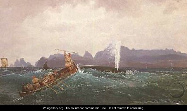 A Whaling Scene - Cornelius Krieghoff