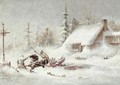 The Blizzard - Cornelius Krieghoff