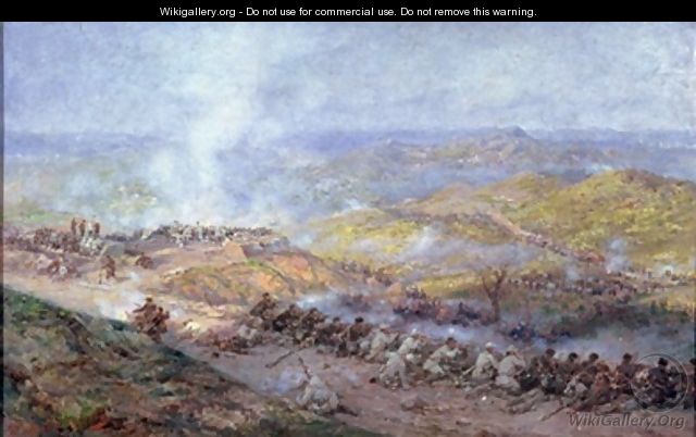 A Scene from the Russo Turkish War in 1877-78 - Pawel Kowalewsky