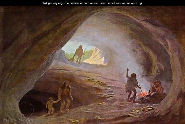 Cavemen during the Ice Age - Wilhelm Kranz