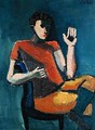 Seated Man with a Raised Hand 2 - Helmut von Hugel Kolle