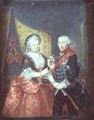 King Frederick II and his wife Elizabeth Christine - Anton Friedrich Konig