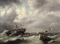 A Storm at Sea - Hermanus Koekkoek