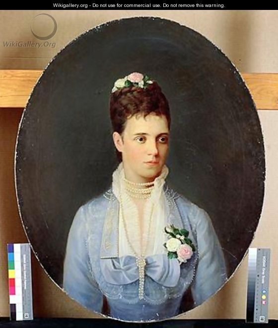 Portrait of the Russian Empress Maria Fyodorovna - Johann Koler