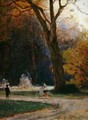 Cyclist in the Karlsaue Park Kassel - Louis Kolitz