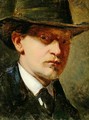 Self Portrait with Hat - Louis Kolitz