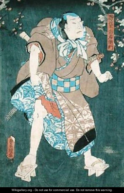 Detail of Character Five from Five Characters from a Play by Toyokuni - Utagawa Kunisada