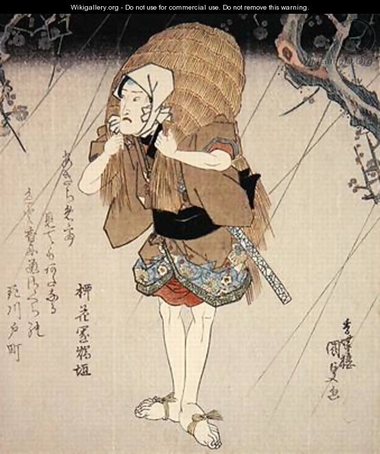 Onoe Kikugoro III in the role of a lover - Utagawa Kunisada