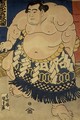 The sumo wrestler Abumatsu Rokunosuke - Utagawa Kunisada