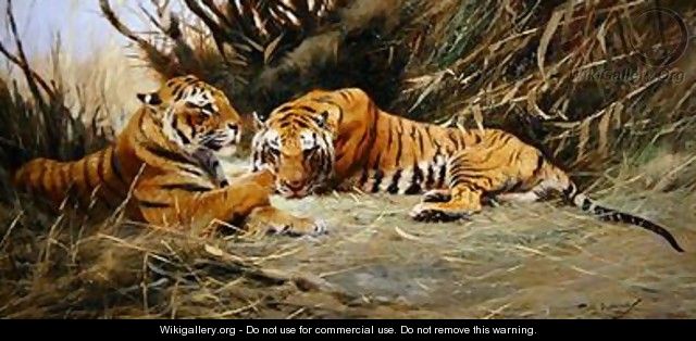Siberian Tigers - Wilhelm Kuhnert