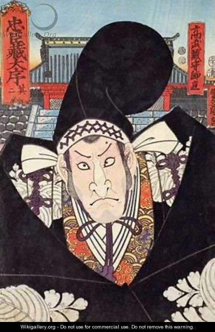 Moronao the villain of Chushingura - Utagawa Kunisada