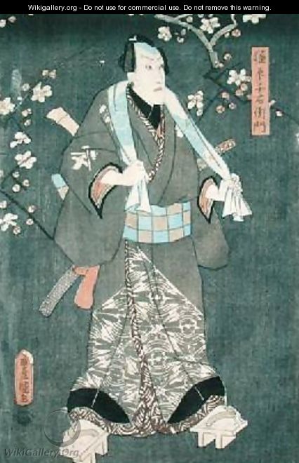 Detail of Character Four from Five Characters from a Play by Toyokuni - Utagawa Kunisada