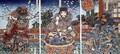 The pledge of loyalty in the peach orchard - Utagawa Kunisada