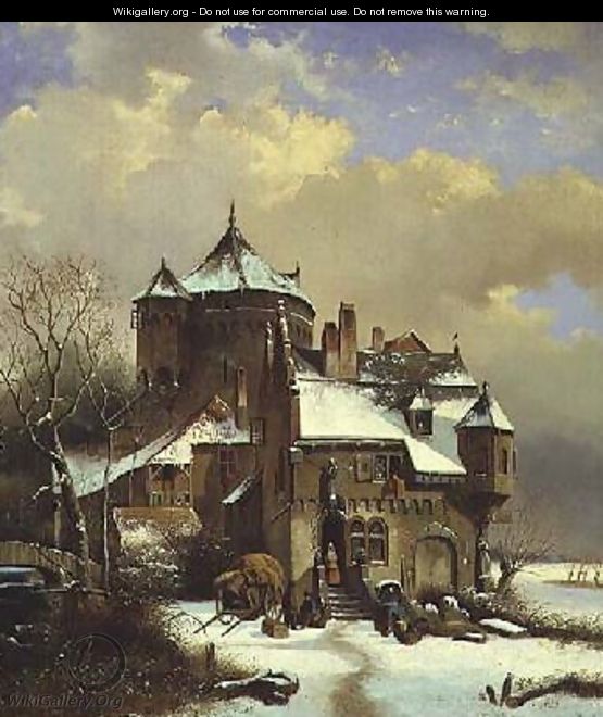 Dutch Winter Scene - Cornelis Kruseman