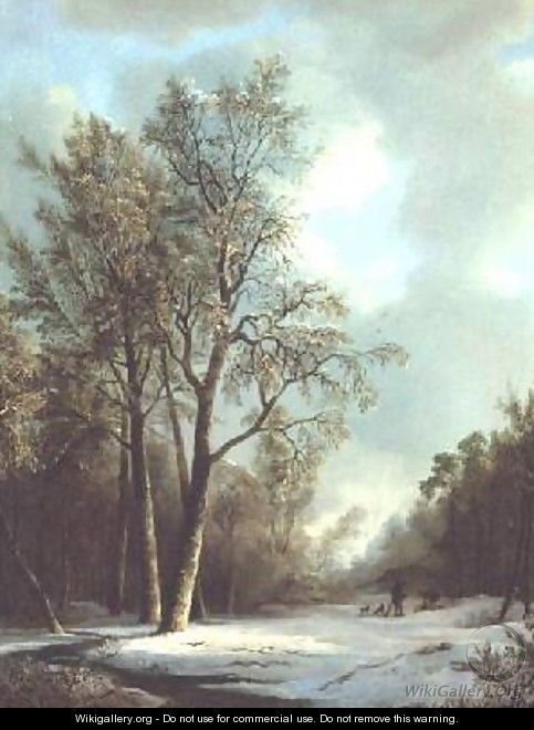 Winter Scene - Frederick Marianus Kruseman
