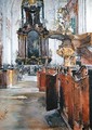 Interior of St. Michaelis in Hamburg - Gotthardt Kuehl