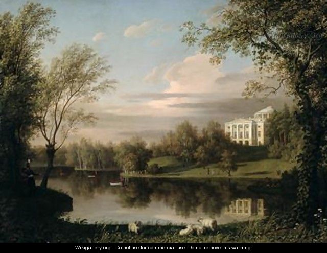 View of the Pavlovsk Palace - Carl Ferdinand von Kugelgen