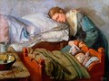 Sleeping Mother - Christian Krohg