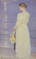 Woman in White on a Beach - Peder Severin Kroyer