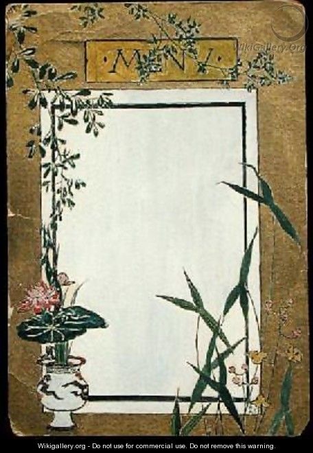 Menu with Bamboo - Christopher Grant La Farge