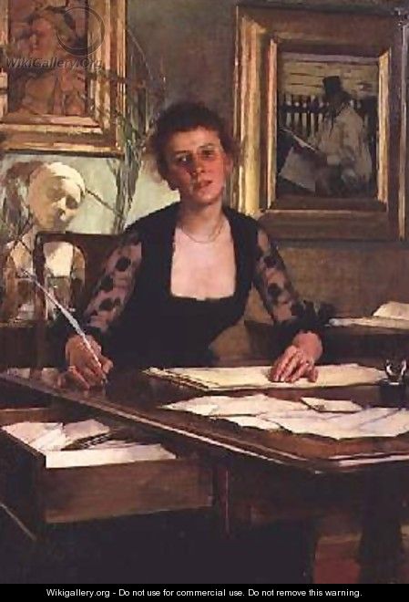 Portrait of the Artists Wife - Henry Herbert La Thangue
