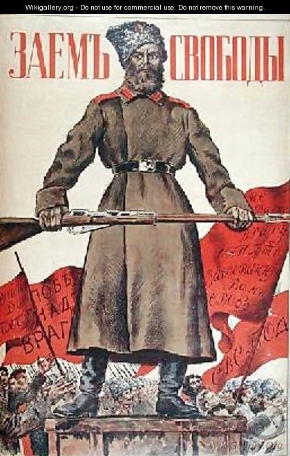 Poster for the Freedom Loan - Boris Kustodiev