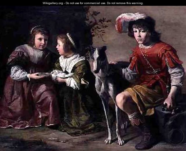 DArenberg Children with a Dog - Gysbert van de Kuyl